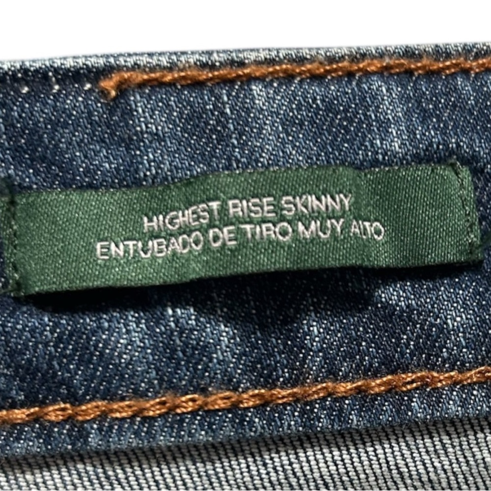 Wild Fable Skinny Blue Jeans with Modern Distressing - Picture 4 of 7